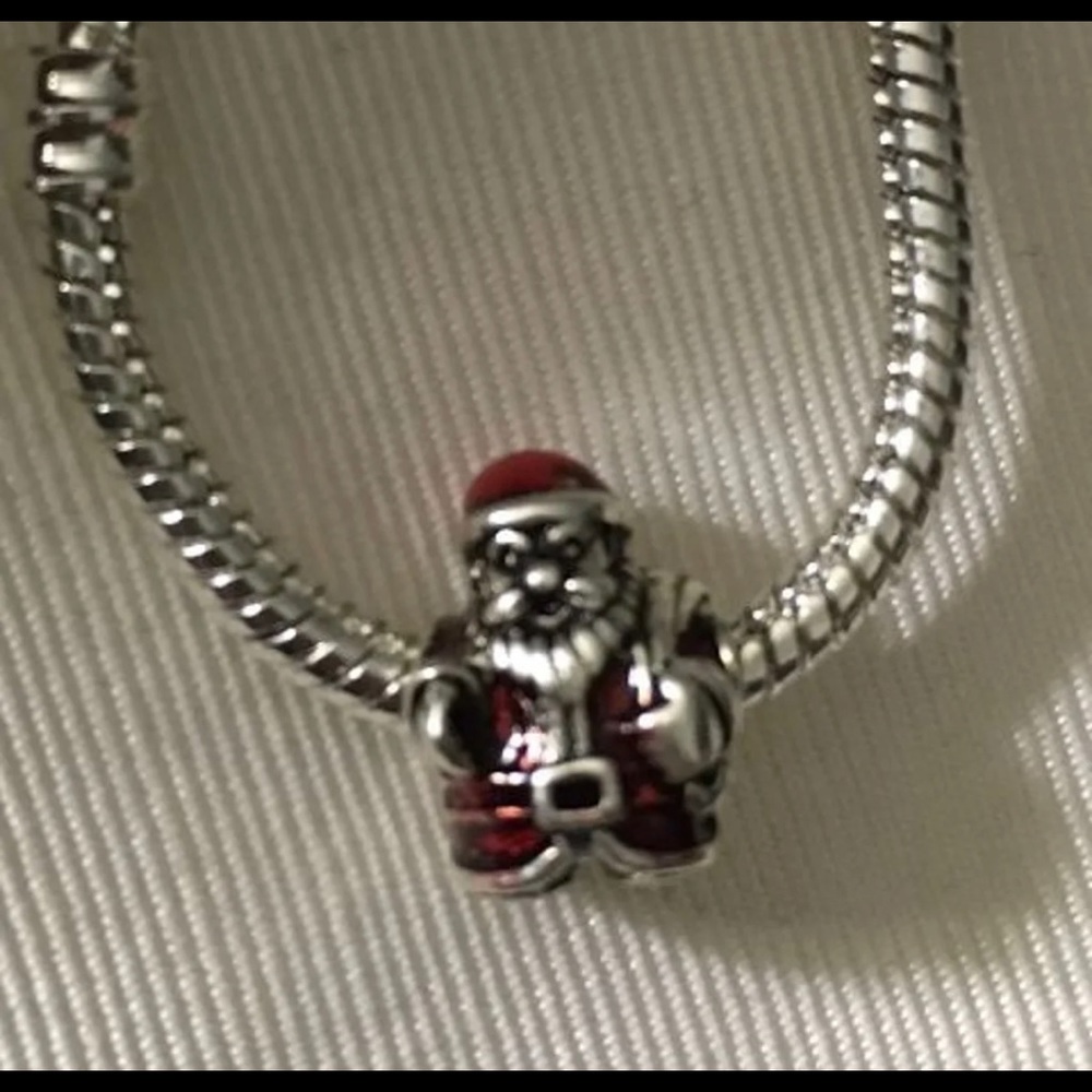 Pandora Christmas Holiday Santa Charm